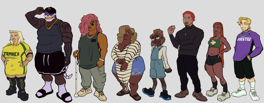 traversion (wip webcomic) characters